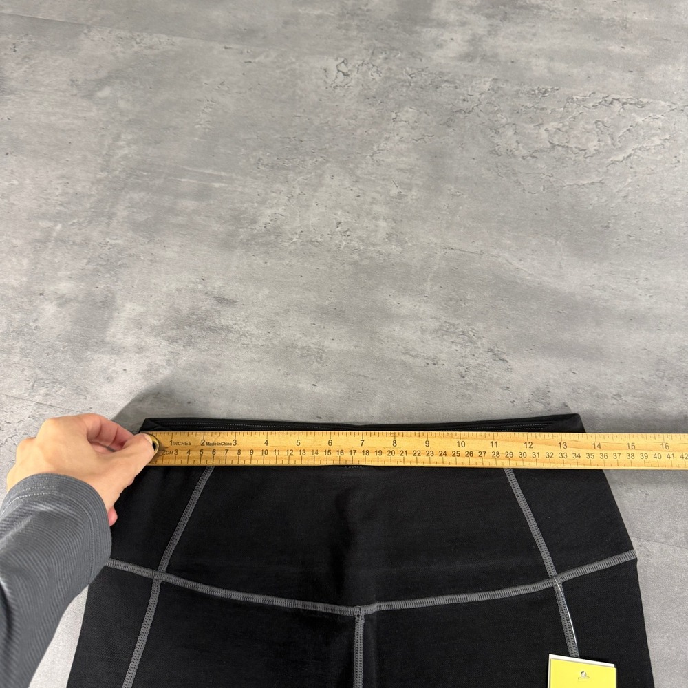 Halfdays Leggings Womens Large Hallie Black Merino Wool Base Layer NEW $130 - Picture 7 of 8
